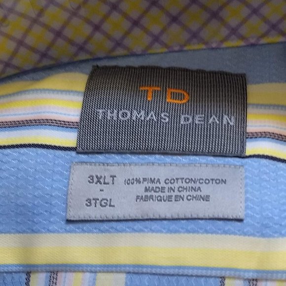 NWT Thomas Dean striped dress shirt in original packaging - Picture 2 of 4